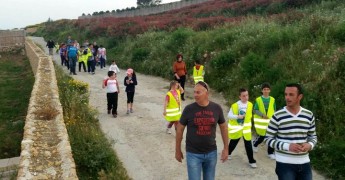 Gozo College Gharb Primary pupils and parents enjoy a night trek