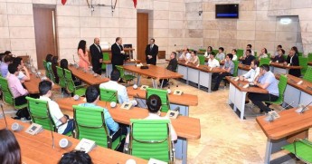 Sir M. A. Refalo Sixth Form students tour new Parliament House
