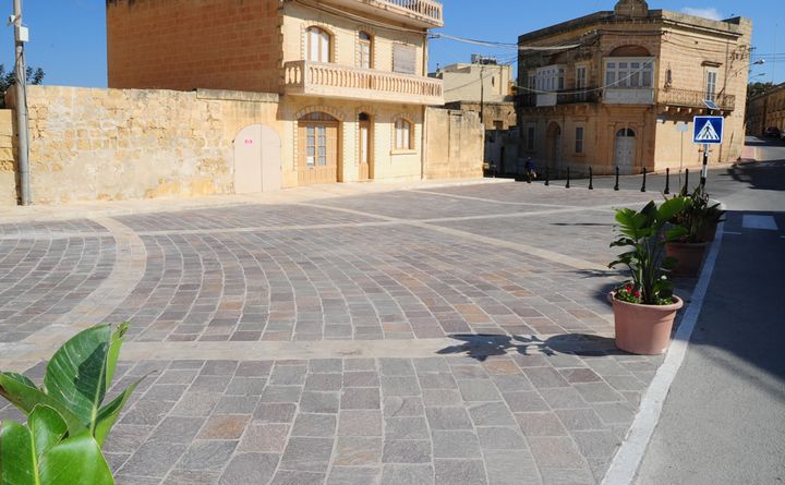 Pedestrian Zone created within the Munxar Church Square