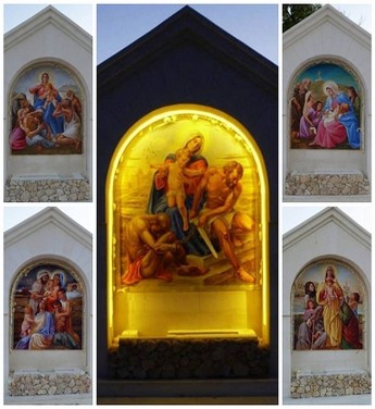 Five new frescoes guide the way along the road to Ta’ Pinu