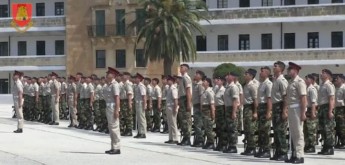 Passing-Out parade for seventy soldiers of the Armed Forces of Malta
