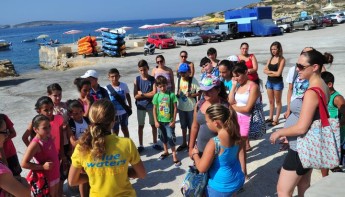 San Lawrenz Summer Fun Club youngsters get a ‘Dive Talk’ at Hondoq