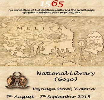 1565: Gozo exhibition on the Great Siege of Malta & Order of St John