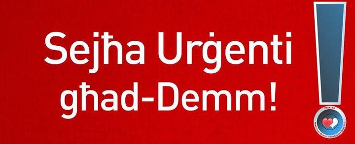 Urgent need for all blood types, Gozitans are asked to donate at next session