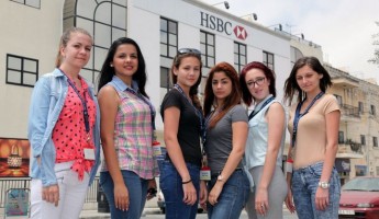 MCAST students apprenticeship at HSBC Contact Centre