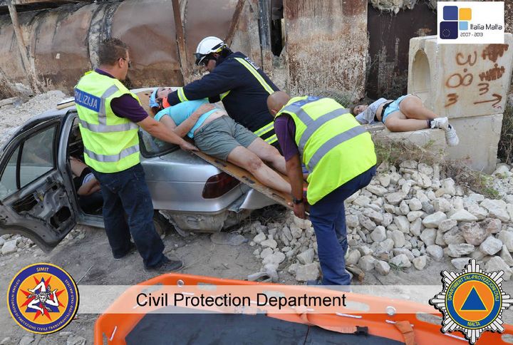 Earthquake simulation exercise well underway in Gozo
