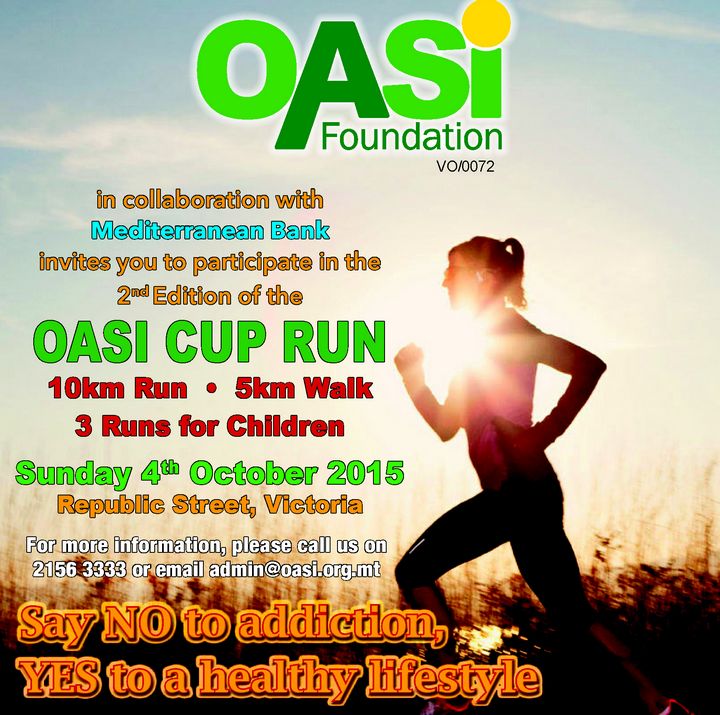 OASI Foundation Cup Run 2015: Say NO to addiction, YES to a healthy lifestyle