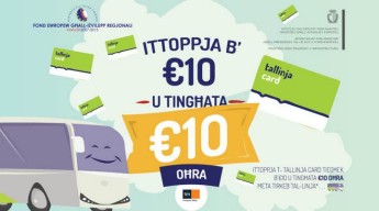 Tallinja card holders can top up with €10 or more & get €10 bonus