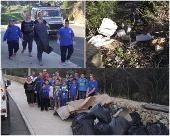 ERRC cadets fill 28 garbage bags during Fort Chambray clean-up