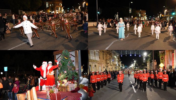 Gozo Christmas Parade taking place in Victoria