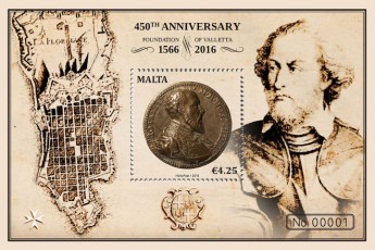 MaltaPost commemorates 450th anniversary of foundation of Valletta