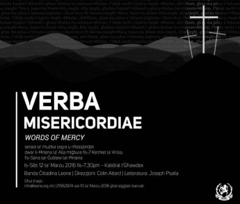 Verba Misericordiae: words of Mercy – music & reflections for Holy Week