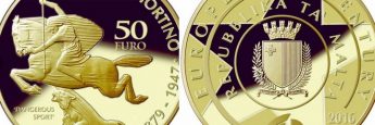 Coins to celebrate art by Antonio Sciortino by Central Bank of Malta