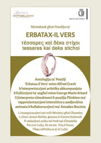 Erbatax-il Vers – Book launch and art exhibition at the Citadel