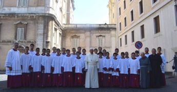 Gozitan and Maltese altar boys meet Pope Francis at the Vatican
