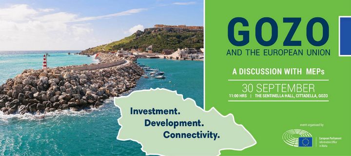 Join MEPs to discuss what challenges Gozo faces within the EU