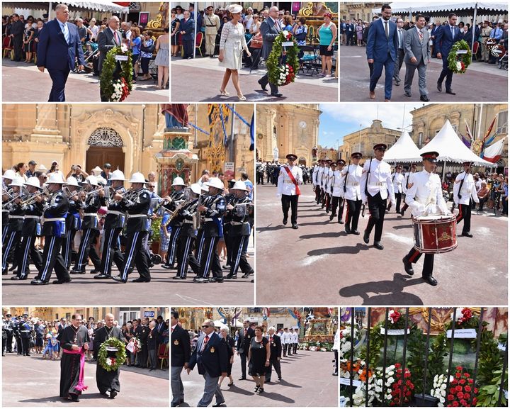 National Day ceremony held in Xaghra for the two Victories of Malta