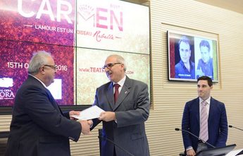 Official launch for the opera Carmen at the Teatru Aurora, Gozo