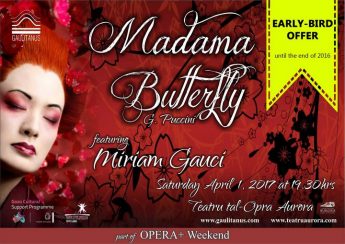 Early-bird ticket offer for Madama Butterfly at the Aurora