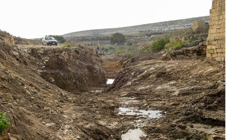 Cleaning and maintenance work underway in Mgarr in-Xini Valley