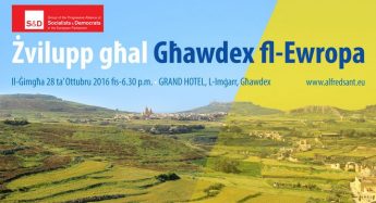 Gozo’s development within Europe – Conference with MEP Alfred Sant