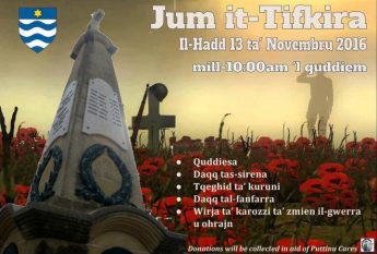 Ghajnsielem to commemorate local victims from both World Wars