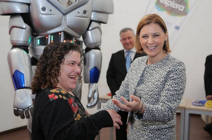 Zed the Esplora Robot visits Gozo for a science outreach event