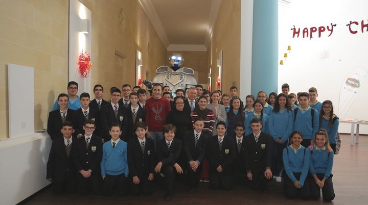 Zed the Esplora Robot visits Gozo for a science outreach event