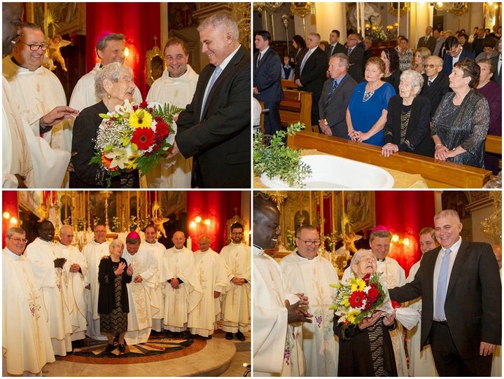 Carmen Vella of Qala celebrates her 101st birthday with special Mass