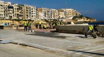 Embellishments works on Marsalforn promenade nearing completion Embellishments works on Marsalforn promenade nearing completion