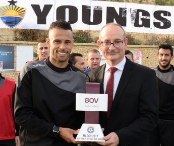 Nadur Youngsters’s Claudio Antunes is BOV GFA Player of the Month