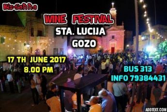 Bis-Sahha Traditional Wine Festival in Santa Lucija next month