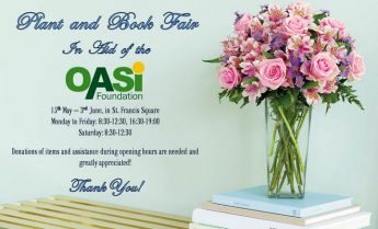 OASI fundraising Plant and Book Fair opening in Victoria OASI fundraising Plant and Book Fair opening in Victoria
