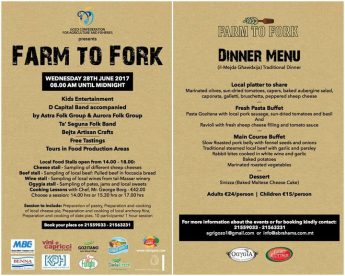 Farm to Fork Festival at the Gozitano Agricultural Village, Xewkija