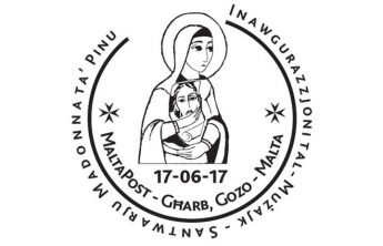 Hand Postmark for inauguration of mosaic works at Ta’ Pinu
