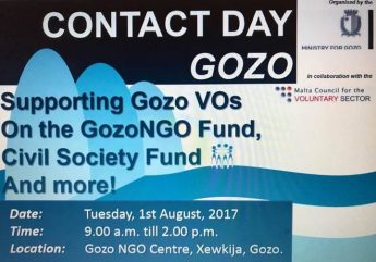 Contact Day for Gozo NGOs on funding schemes available Contact Day for Gozo NGOs on funding schemes available