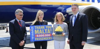 Ryanair seat sale to celebrate carrying 9m customers in Malta