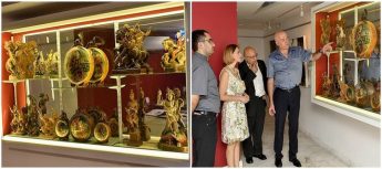 Exhibition of St George wooden artefacts at Il-Hagar Museum