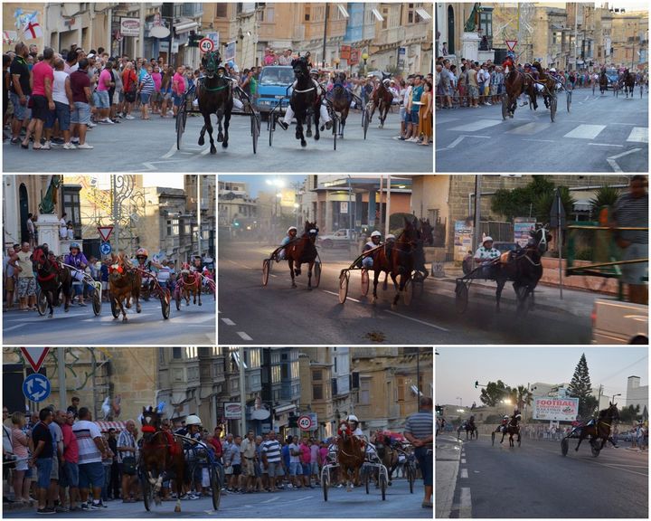 Huge crowds line streets of Victoria for St George's Feast horse races