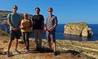 Azure Watch exhibition by Giuseppe Fanizza at Dwejra Tower, Gozo
