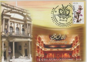 Astra Theatre 50th anniversary commemorative post card