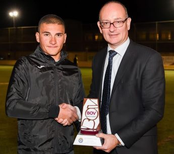 Joseph Mario Vella of Xewkija Tigers is Player of the Month for December