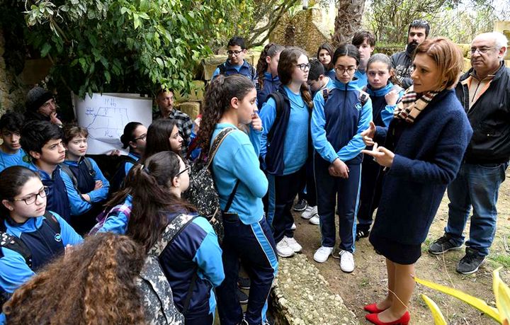 School children visit Ghar Ilma in celebration of World Water Day