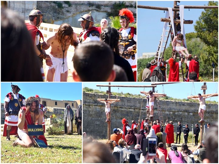 Passion event at Fort Chambray compares past and present tragedies