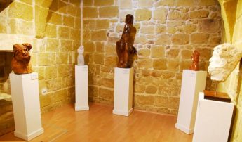 Sculptures by Gozitan artist Mario Agius on display at Il-Hagar