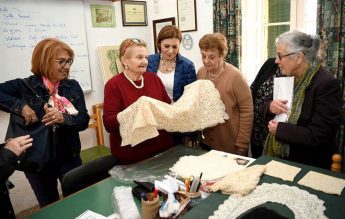 Minister for Gozo visits activities at the Gozo Lace Day