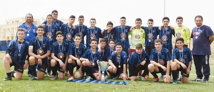 Xaghra United Under 15 team crowned champions for 3rd year running