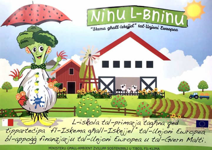 Kaden Mario Roche of Gozo designs winning poster for new school scheme