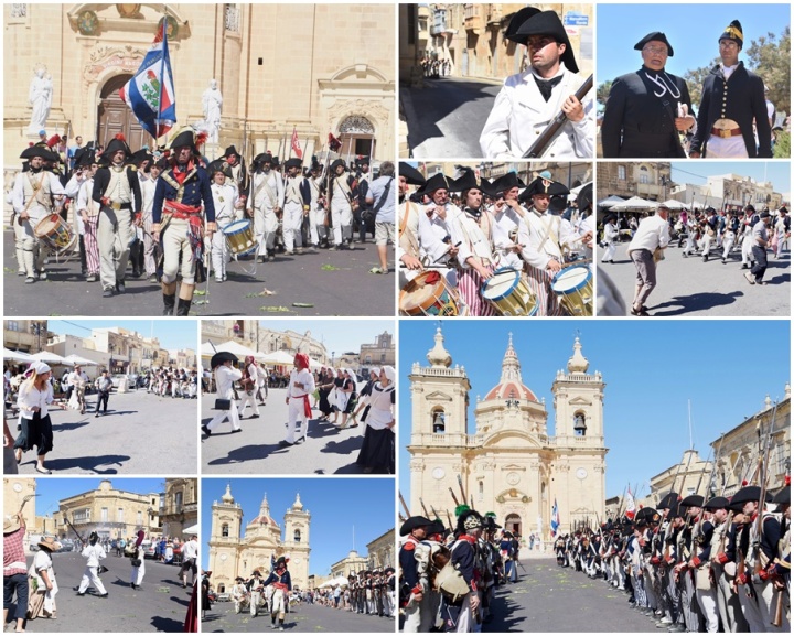 The battle commences - French army lands on Gozo to take the Citadel