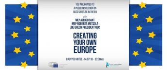 Creating Your Own Europe – Public discussion on future of Gozo in the EU